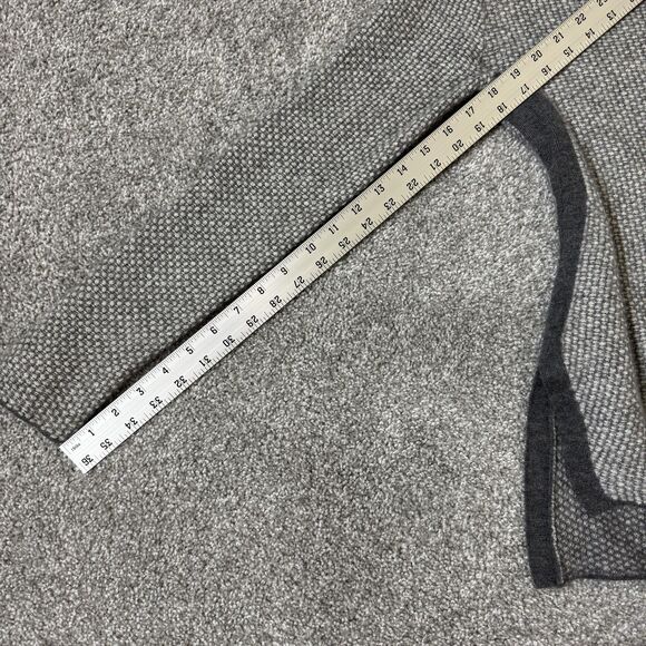 Nordstrom Collection Sweater Womens XS Gray 100% Cashmere Pullover Knit Cozy - Picture 9 of 9